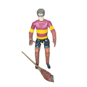 Vintage Harry Potter Quidditch Seeker Action Figure with Broom